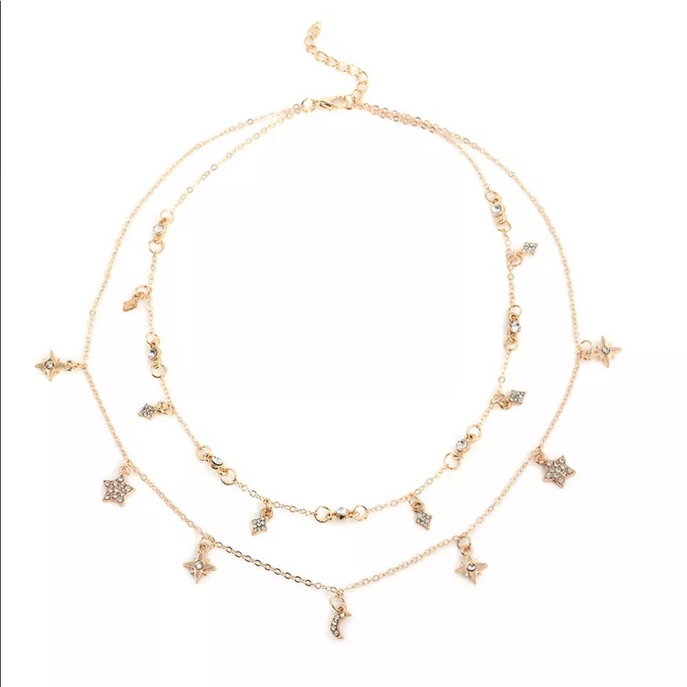 Multilayer Necklace The Stars and The Moon - Picture 6 of 7